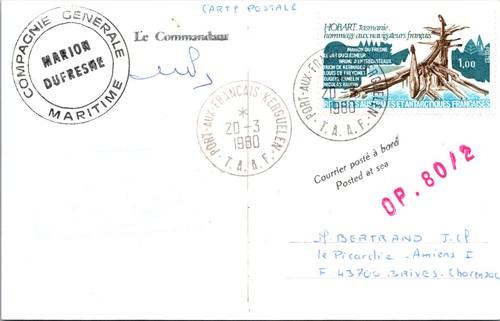 Taaf 1980 marion dufresne - taaf,