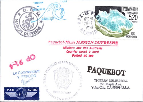 Taaf 1991 marion dufresne - taaf,