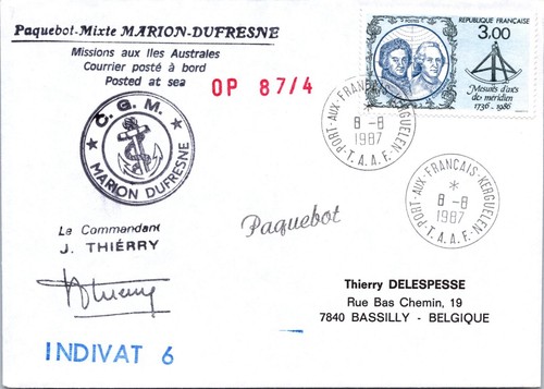 Taaf 1987 marion dufresne - marion,