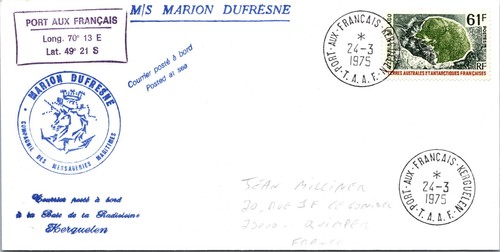 Taaf 1975 marion dufresne - taaf, 24.3.1975