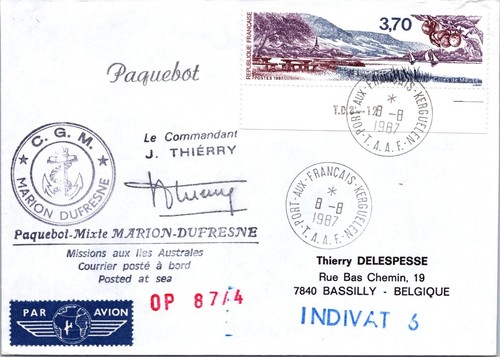 Taaf 1987 marion dufresne - 8.8.1987,