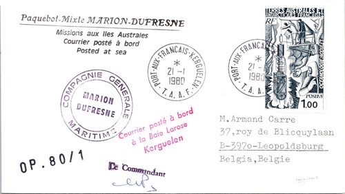 Taaf 1980 marion dufresne - marion,