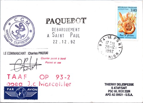 Taaf 1992 marion - taaf, 28.12.1992