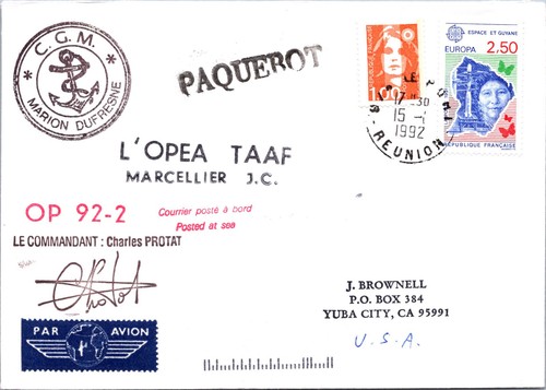 Taaf 1992 marion - 15.1.1992, dufresne