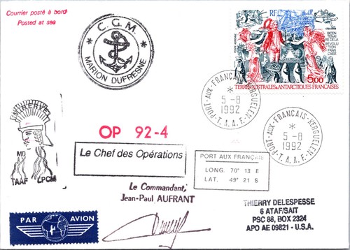 Taaf 1992 marion dufresne - taaf,