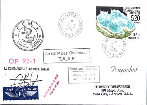 Taaf 1991 marion - 12.12.1991,